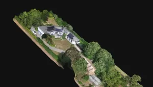 Interactive 3D view of a villa – example of a Real Estate 3D Scan by DroneView.be