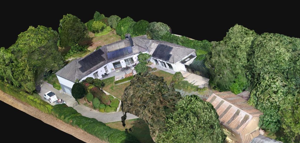 Example of an interactive 3D visualisation of a villa