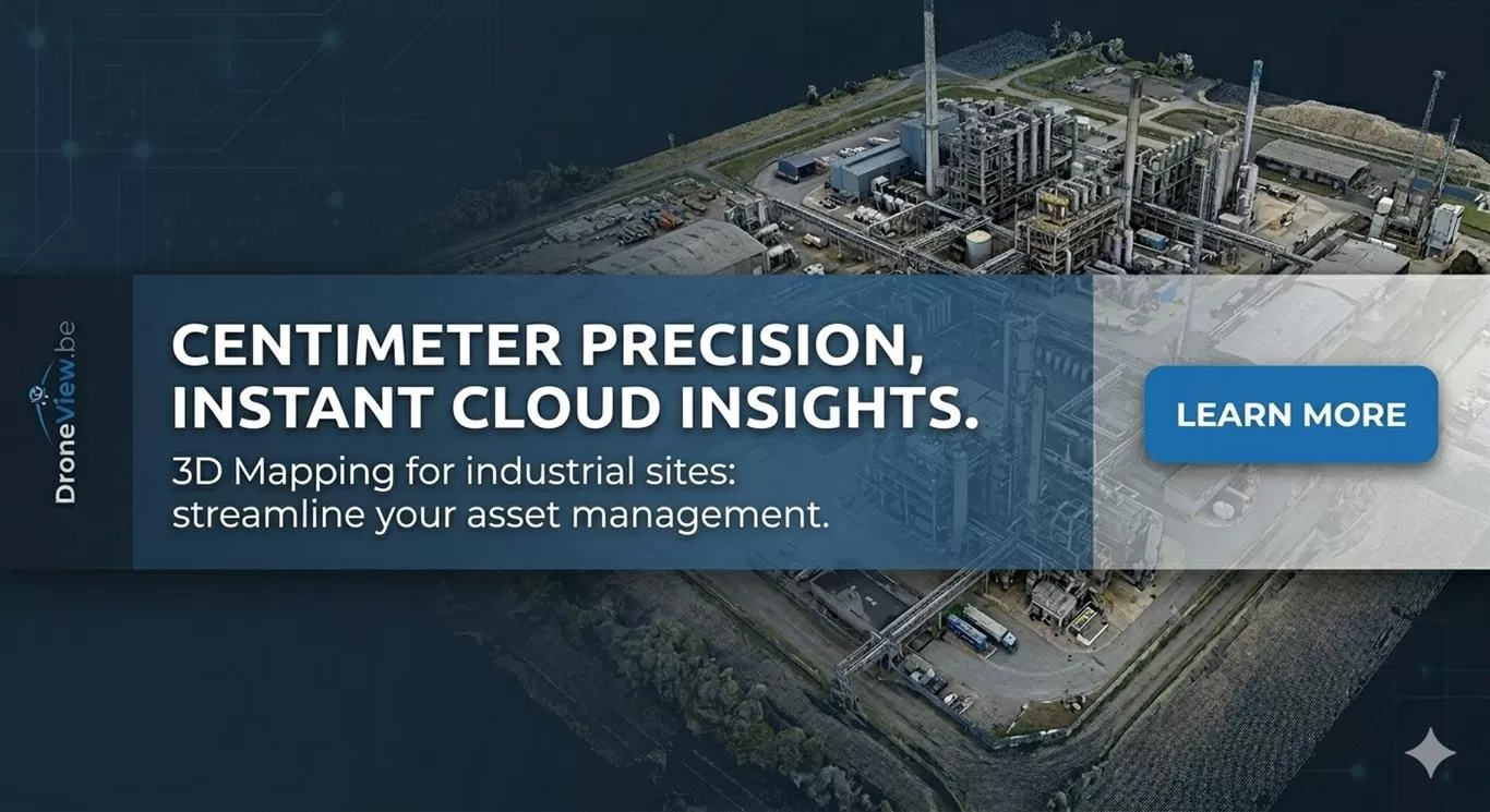 3D point cloud scan of an industrial site