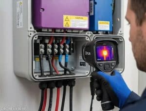 Contrôle thermique des connexions de l'onduleur